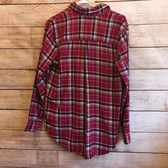 WRANGLER WRANCHER FLANNEL SHIRT IN RED PLAID - Picture 6 of 6